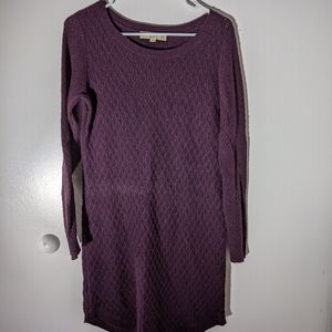Burgundy sweater dress - LOFT Medium